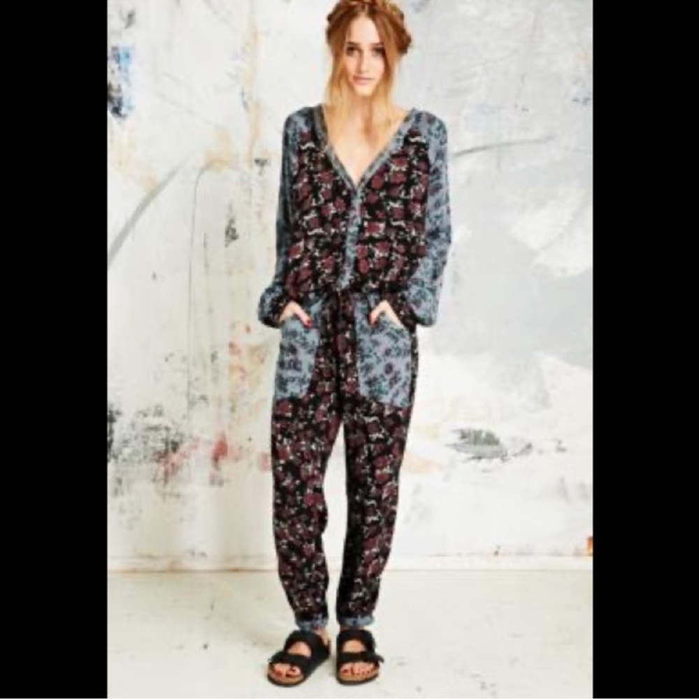 FREE PEOPLE Sheila Jumpsuit Patchwork Floral